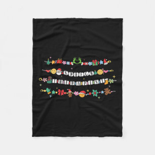 Speech Therast Bracelet Christmas Friendship Slp X Fleece Blanket