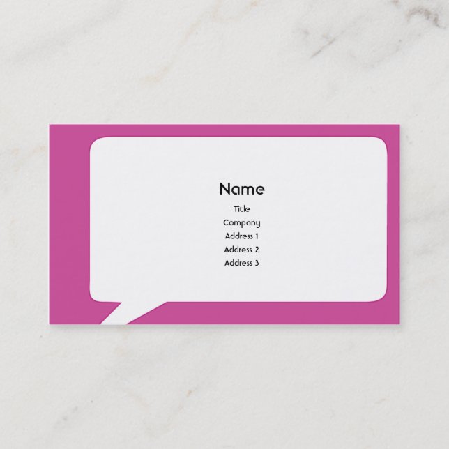 Speechbox - Business Business Card (Front)