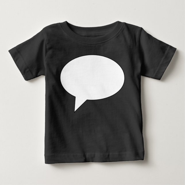 speechbubble02whiteondark01 baby T-Shirt (Front)