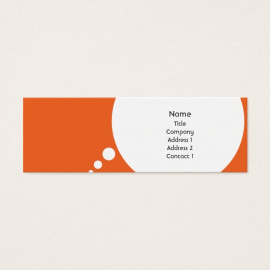 Speechbubble - Skinny Mini Business Card
