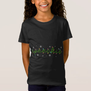 Speechie Christmas Lights Speech Therapy SLP Langu T-Shirt