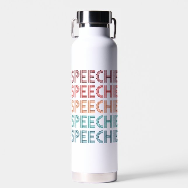 Speechie Cute Speech Pathologist SLP Water Bottle (Front)