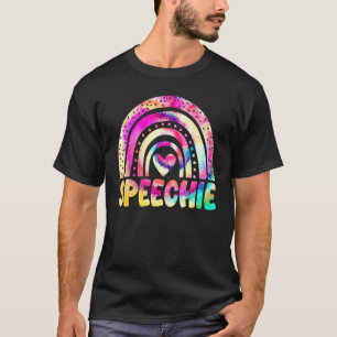 Speechie Tie Dye Rainbow Speech Therapy Language P T-Shirt