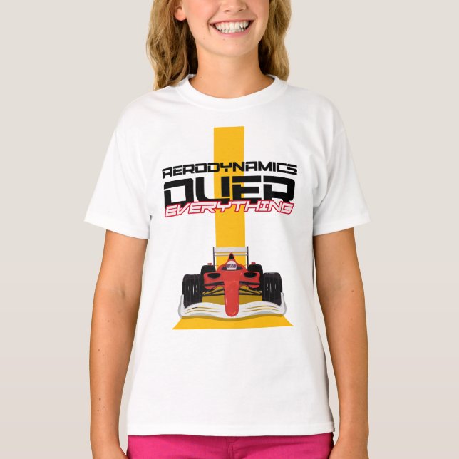 Speed and Precision – Aerodynamics First T-Shirt (Front)