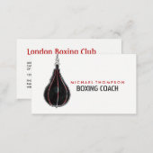 Speed Ball, Boxer, Boxing Trainer Business Card (Front/Back)