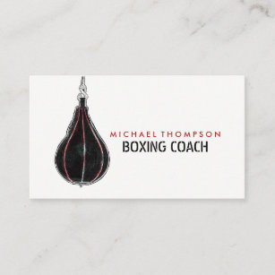 Speed Ball, Boxer, Boxing Trainer Business Card