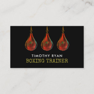 Speed Balls, Boxer, Boxing Trainer Business Card