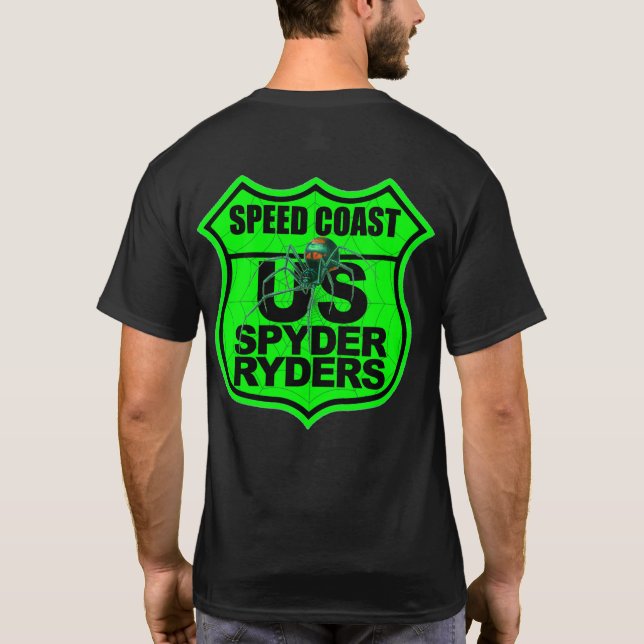 Speed Coast Chapter - Logo 2-Sided Green T-Shirt (Back)