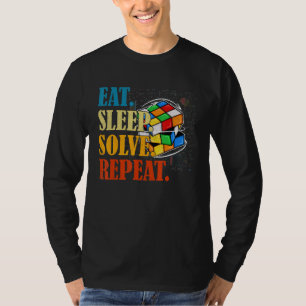 Speed Cuber Puzzle Cubing Cube's Magic Boys Girls T-Shirt
