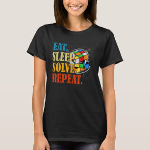 Speed Cuber Puzzle Cubing Cube's Magic Boys Girls T-Shirt