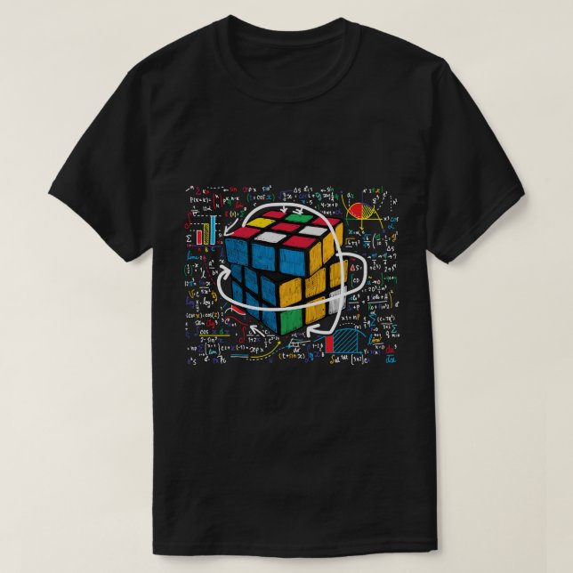 Speed Cubing Competitive Puzzle Funny Math Lover K T-Shirt (Design Front)