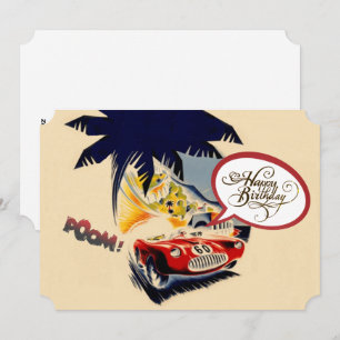 Speed Demon Birthday Holiday Card