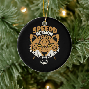 Speed Demon Ceramic Tree Decoration