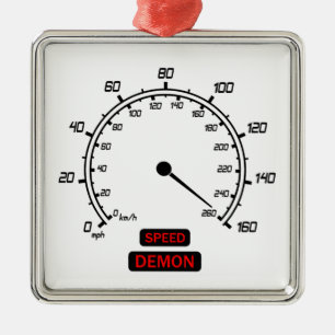 Speed Demon Metal Tree Decoration
