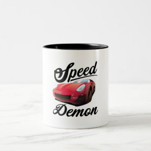 Speed Demon Two-Tone Coffee Mug