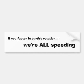 speed demons bumper sticker