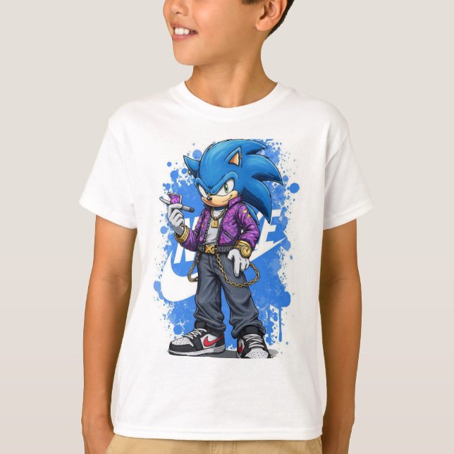 Speed Drip – Urban Sonic Style Kids' T-ShirT-Shirt T-Shirt (Front)