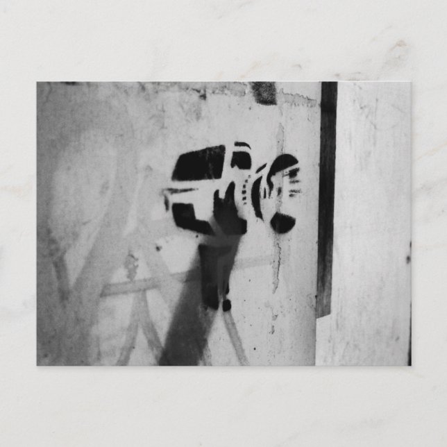 speed gun camera graffiti art postcard (Front)