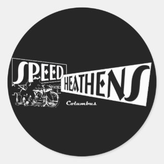 Speed Heathens Classic Round Sticker
