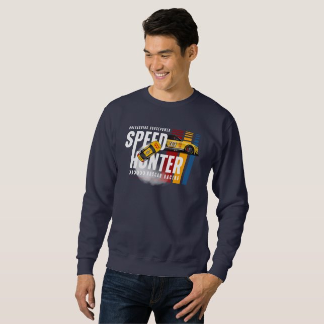 Speed Hunter (Dark Mode) | Men Sweatshirt (Front Full)