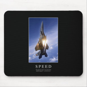 Speed: Inspirational Quote 1 Mouse Mat