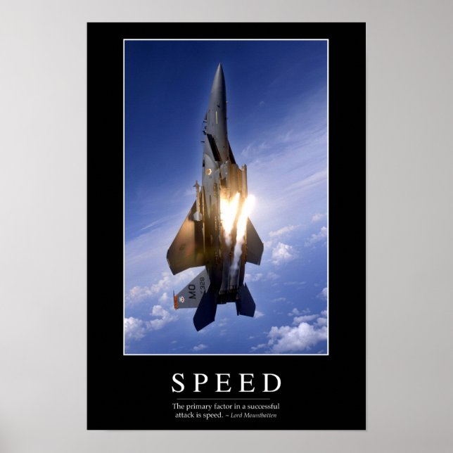 Speed: Inspirational Quote 1 Poster (Front)