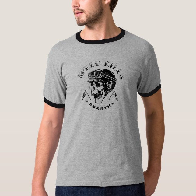 SPEED KILLS ABARTH TATTOO STYLE T-Shirt (Front)