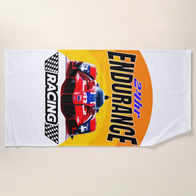 Speed Legends: 24h Endurance Racer Beach Towel (Front)