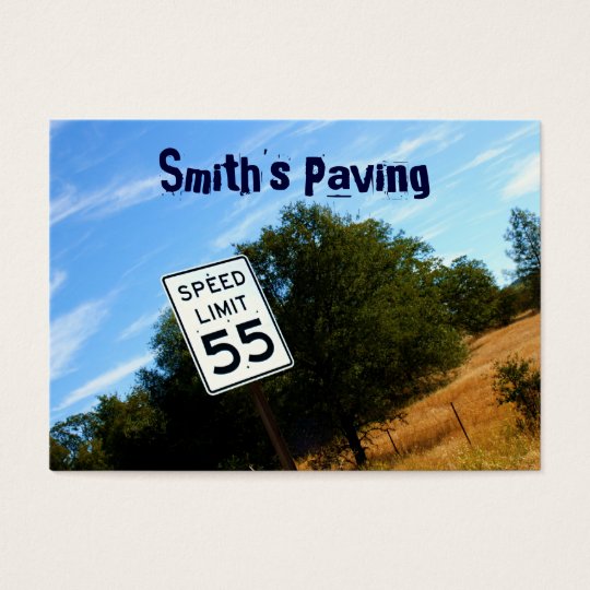 Speed Limit 55 Chubby Business Card