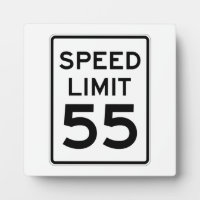 Speed Limit 55 MPH Sign