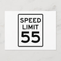 Speed Limit 55 MPH Sign