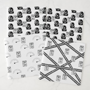 Speed Limit Any Age Birthday Wrapping Paper Sheet