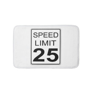 Speed Limit Bath Mat