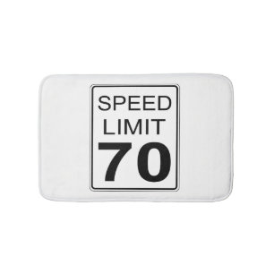 Speed Limit Bath Mat