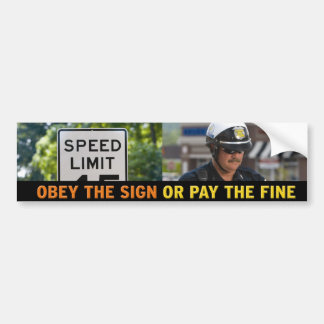 Speed Limit Bumper Sticker