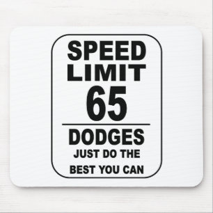 SPEED LIMIT DODGES MOUSE MAT