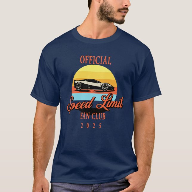 Speed Limit Fan Club 2025 Classic Car T-Shirt (Front)
