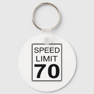 Speed Limit Key Ring