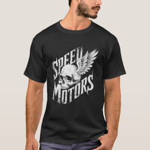 speed motors skull wing vintage T-Shirt