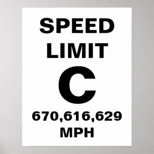 Speed of Light Poster