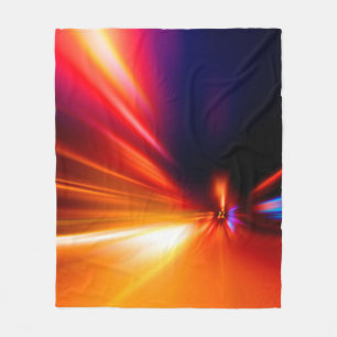 speed on night roadabstract,background,motion,blur fleece blanket