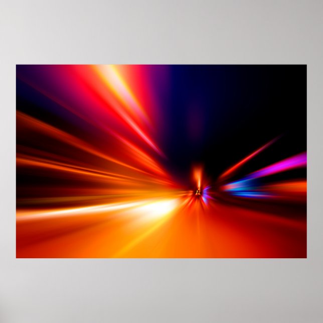 speed on night roadabstract,background,motion,blur poster (Front)