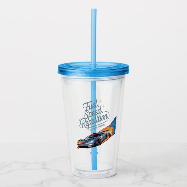 Speed Power Acrylic Tumbler (Front)