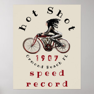 speed record ormond beach poster