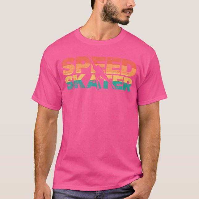 Speed Skater Ice Skating T-Shirt (Front)
