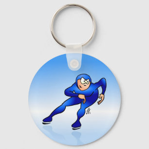 Speed skater key ring