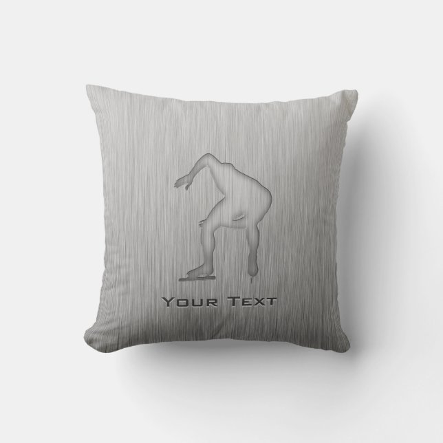 Speed Skater; Metal-look Cushion (Front)