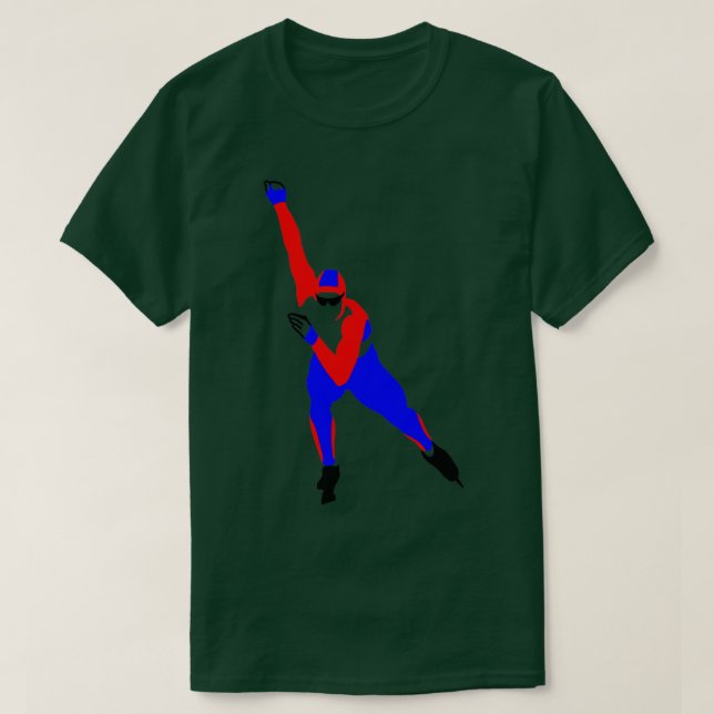 Speed Skating 6 T-Shirt (Design Front)