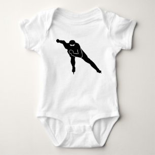 Speed skating baby bodysuit