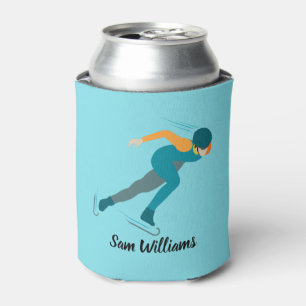 Speed Skating Can Cooler